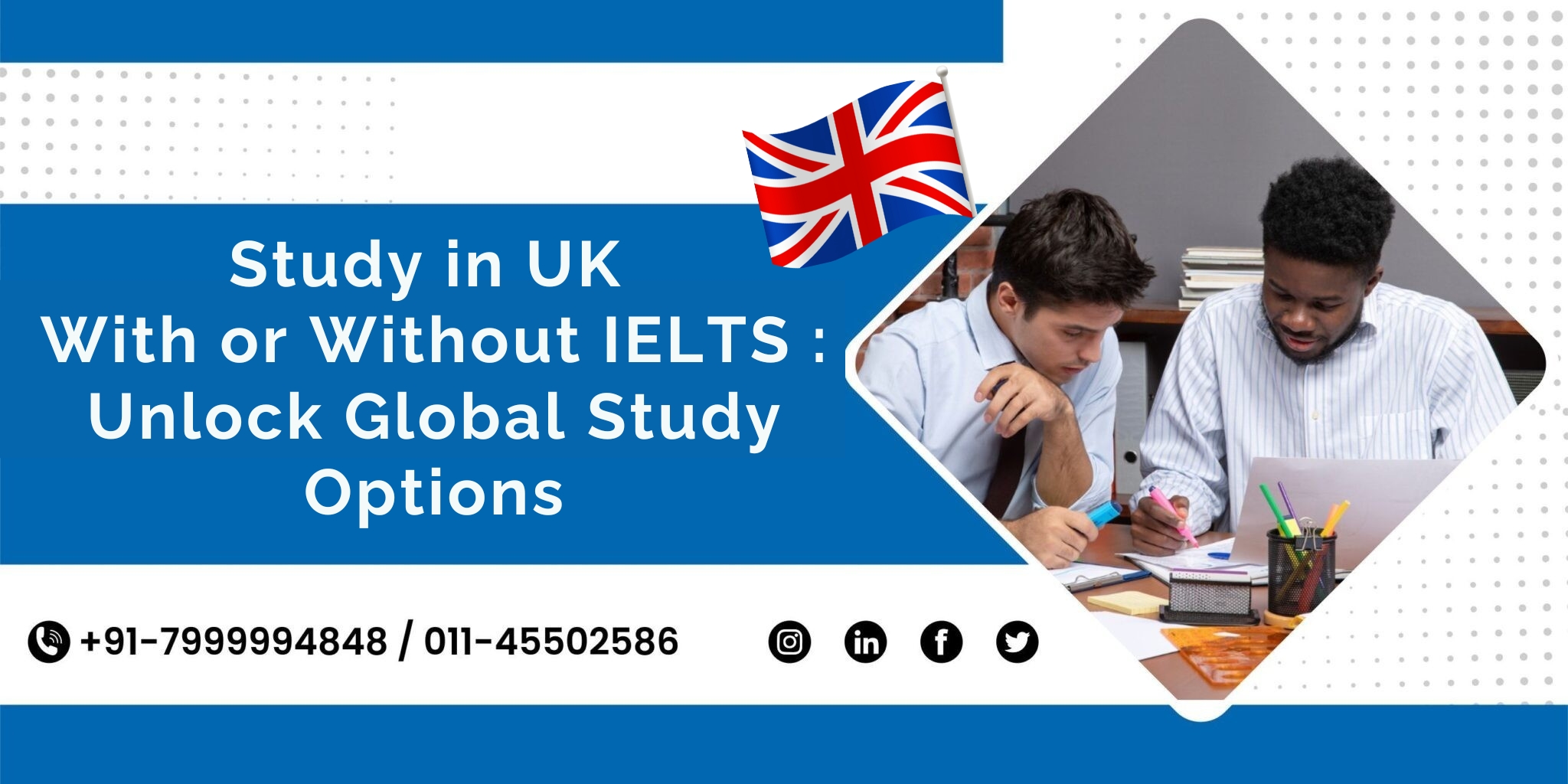 Study in UK With or Without IELTS : Unlock Global Study Options