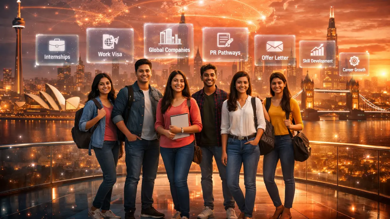 Top International Internships for Indian  Students That Open Doors to Work Visas and  PR