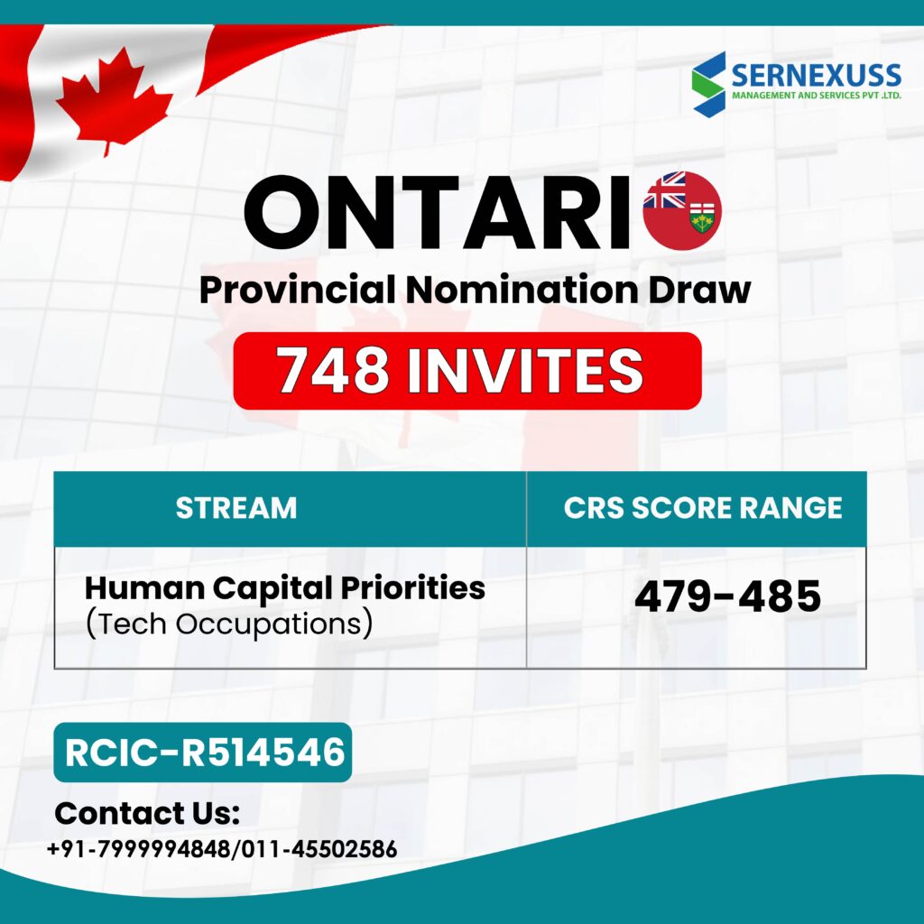 Latest Ontario Express Entry Draw 