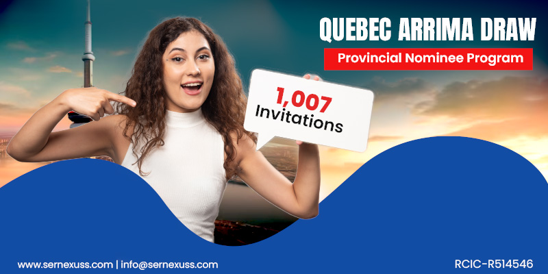 Quebec Arrima Draw sent 1,007 PR Invitations