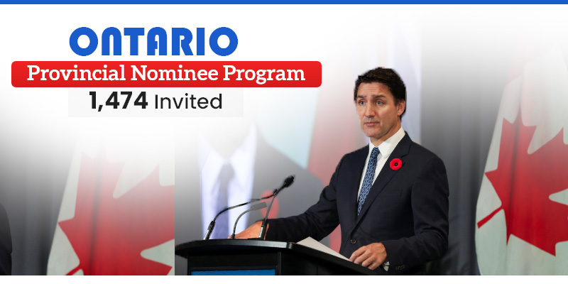 Ontario PNP Draw Issued 1474 PR Invitations