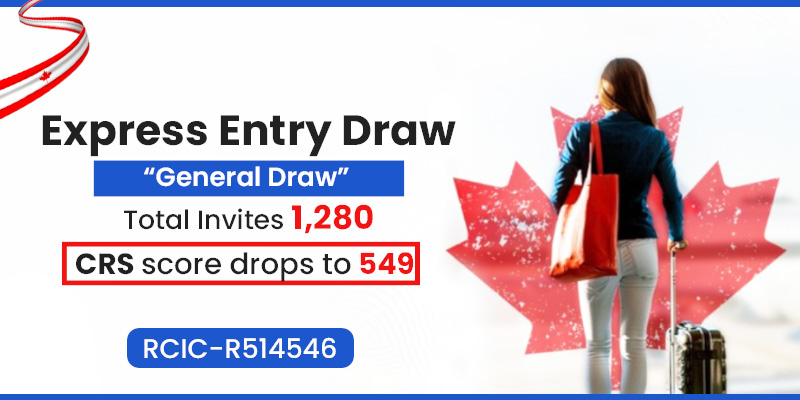Express Entry Draw Sent Out 1,280 PR Invitations