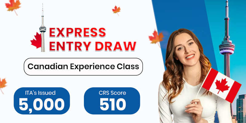 Express Entry Draw Sent 5,000 Permanent Residency Invitation