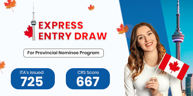 Express Entry Draw Sent  725 PR Invitations