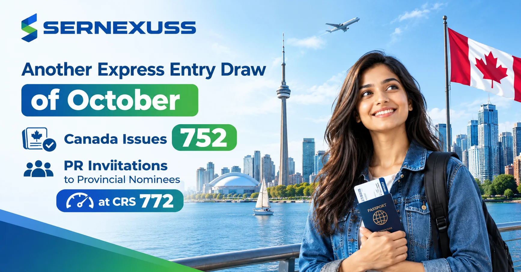 Another Express Entry Draw of October: Canada Issues 752 PR Invitations to Provincial Nominees at CRS 772